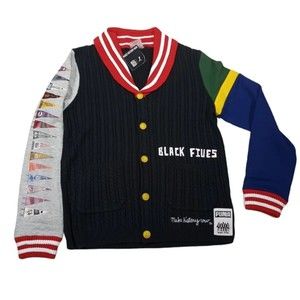 Puma x Black Fives Men's Cable Knit Pennant Cardigan Sweater/Jacket size S New